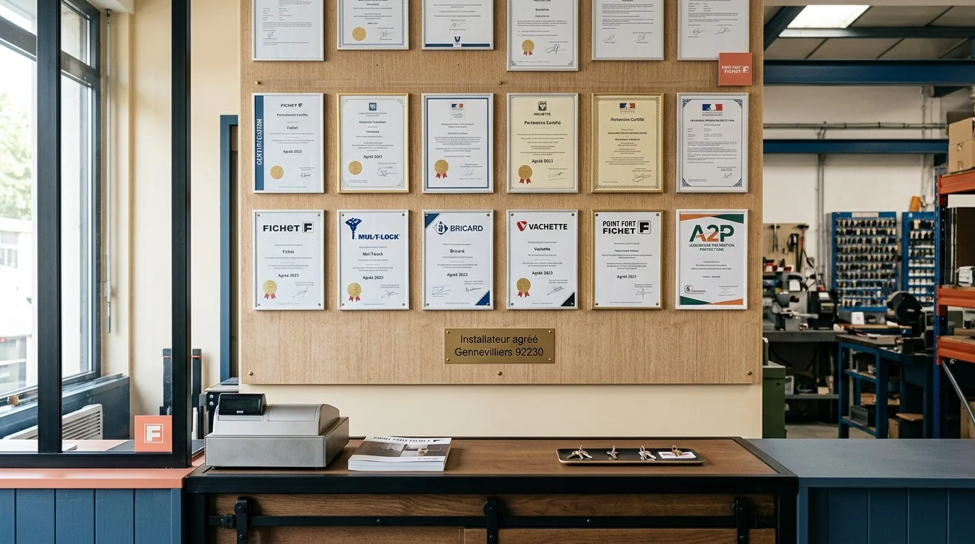 Installateur agréé Gennevilliers - liste des marques posées
